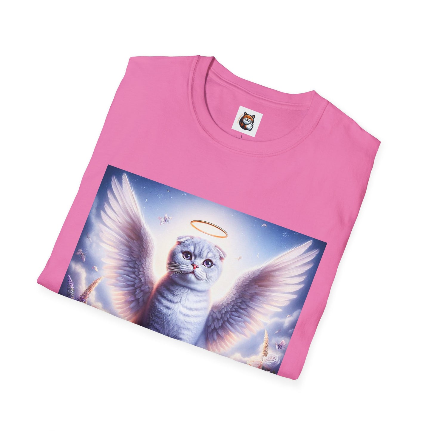 Scottish Fold Cat heavenly Angel T-Shirt