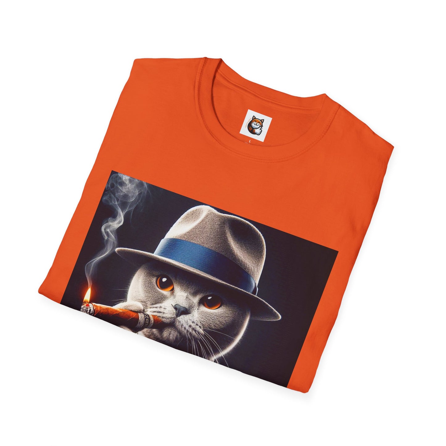 Russian Blue Cat  smoking and cigars T-Shirt