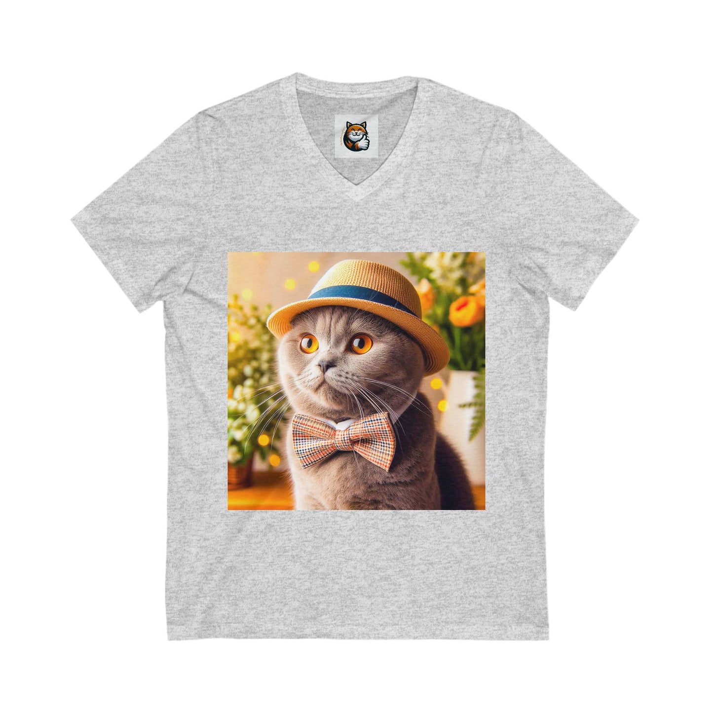 Scottish Fold Cat bow tie cutie shirt
