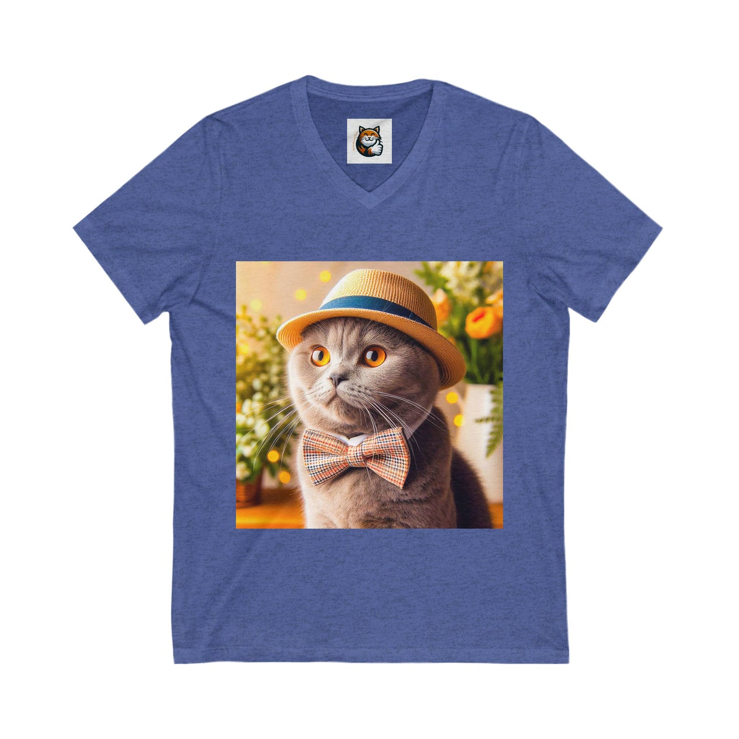 Scottish Fold Cat bow tie cutie shirt