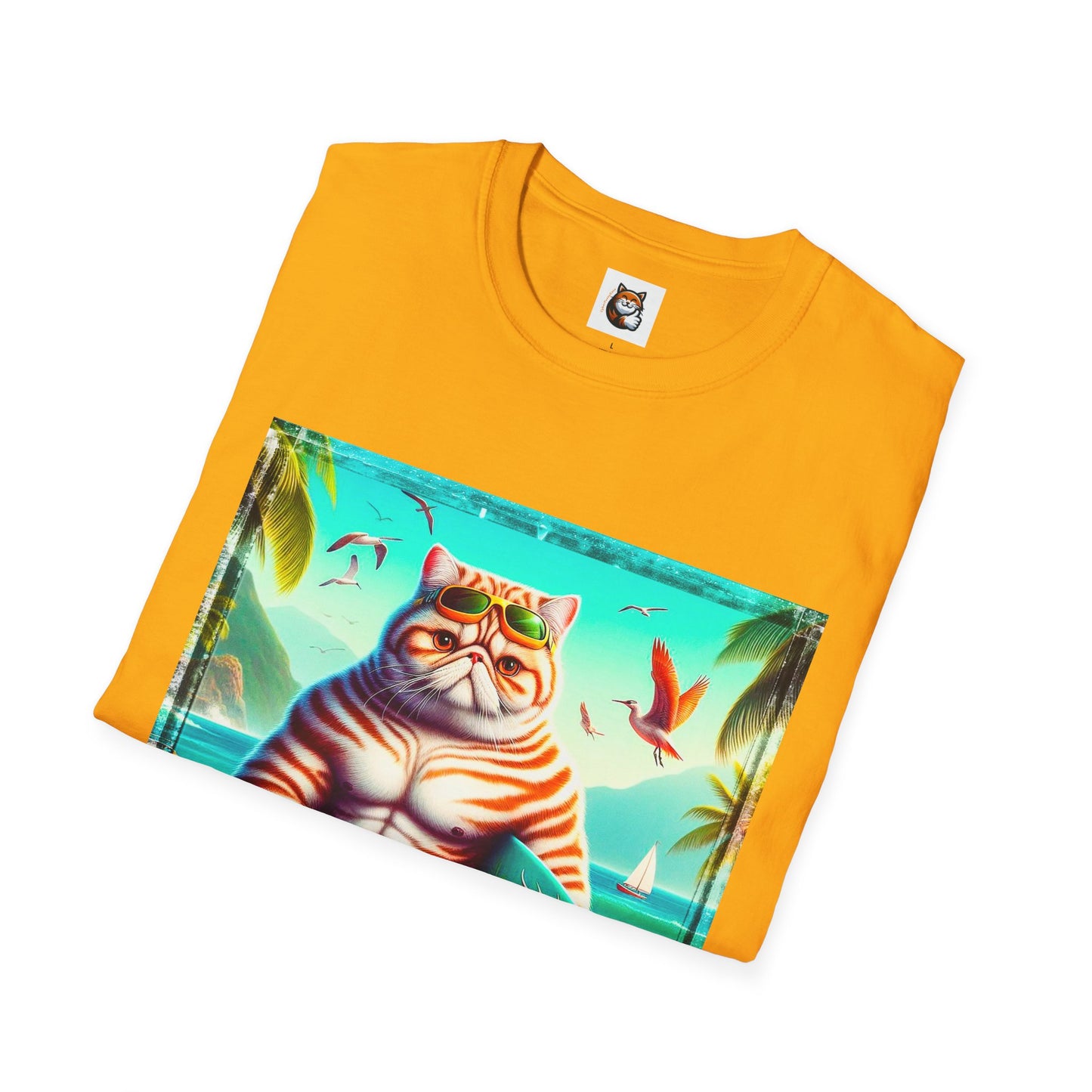 Exotic Shorthair Cat Unisex Softstyle T-Shirt
