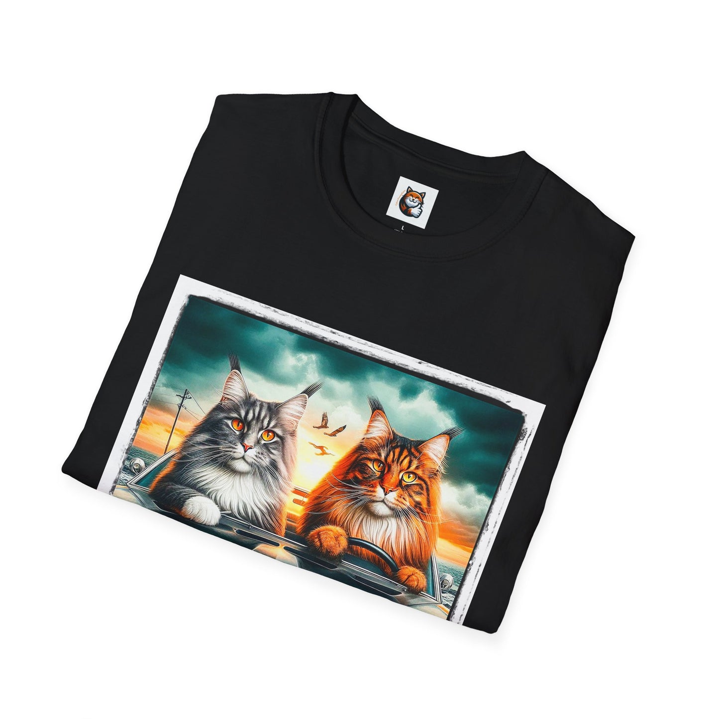 Wacky Maine Coon Unisex Softstyle T-Shirt
