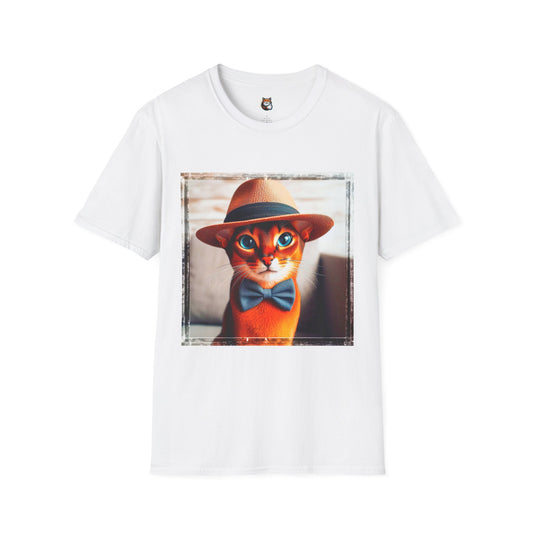 Abyssinian  hat and tie Unisex Softstyle T-Shirt