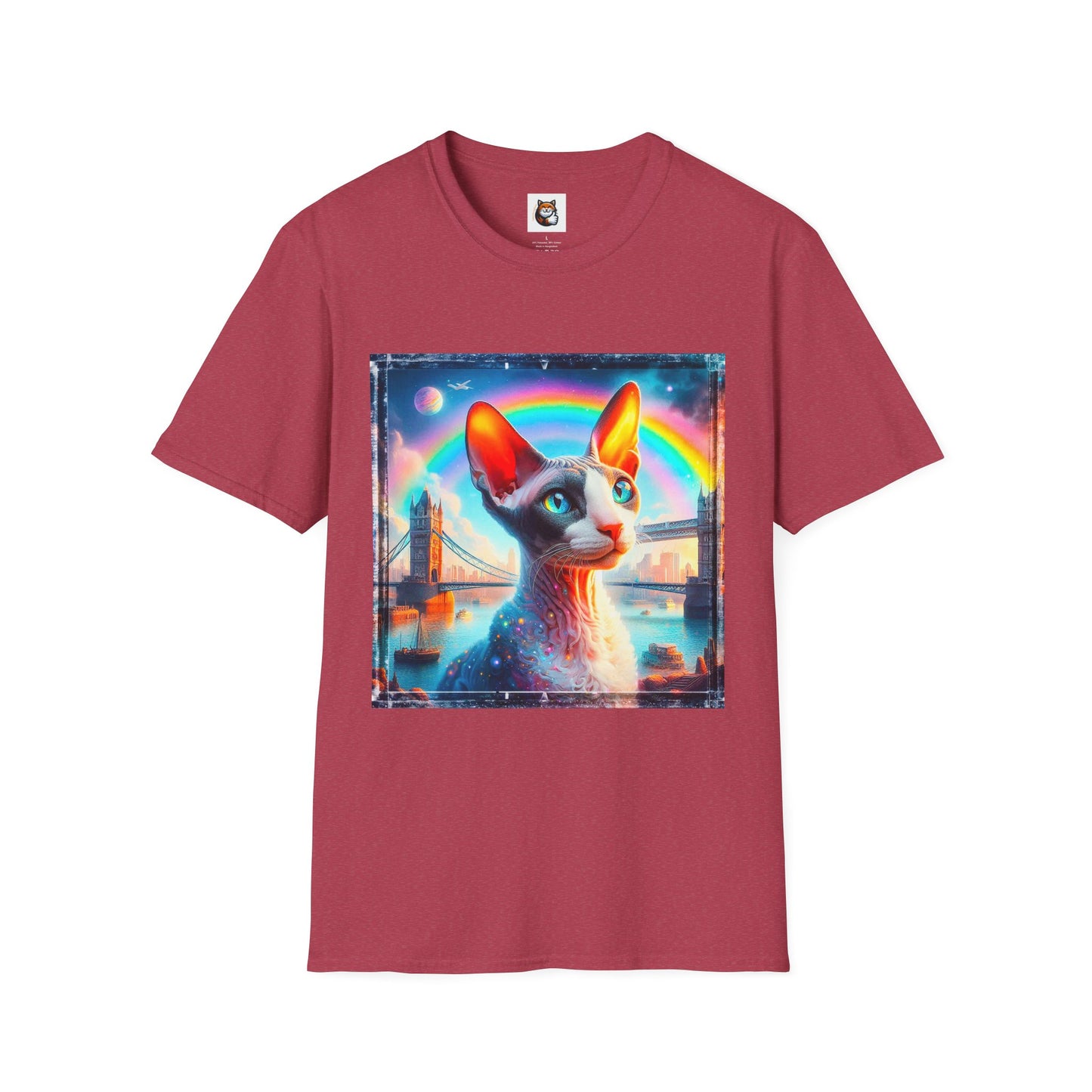 Cornish Rex Cat rainbow bridge T-Shirt