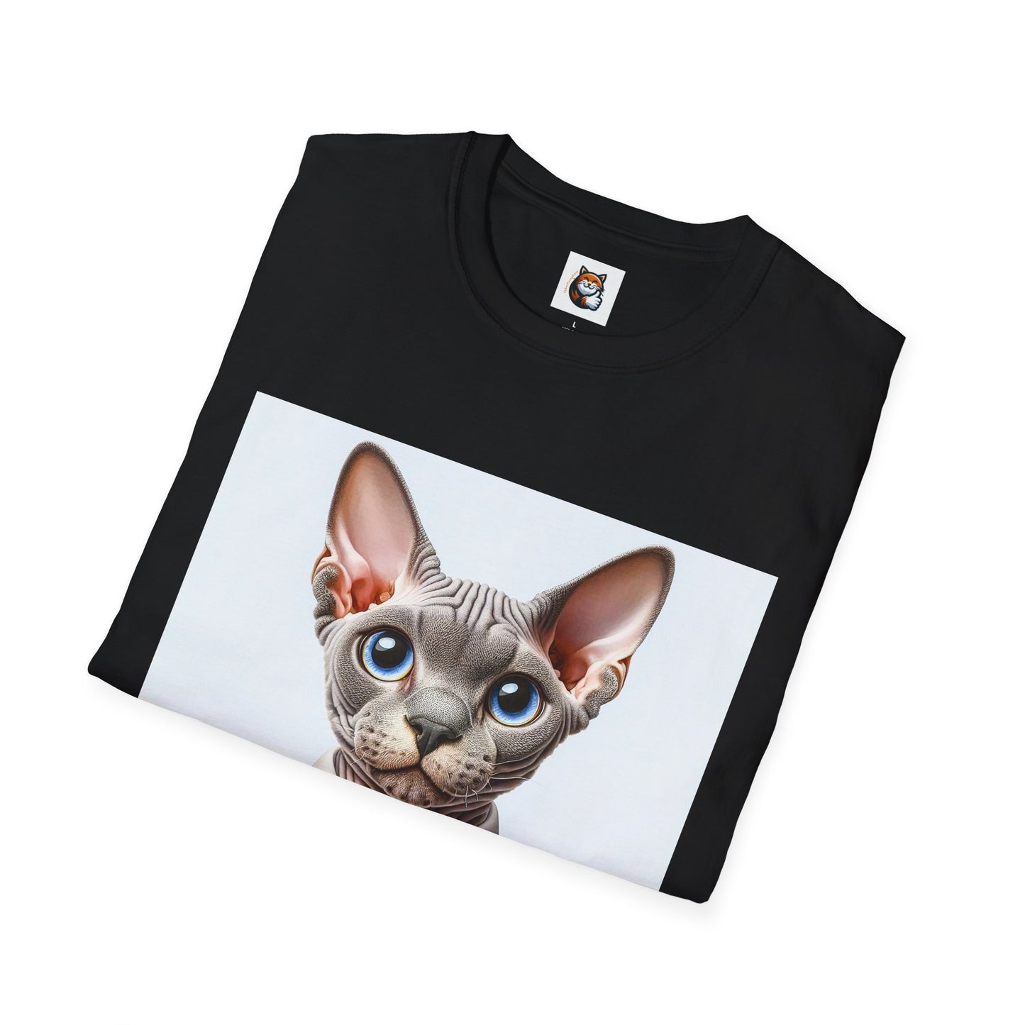 Devon Rex Cat business man Softstyle T-Shirt
