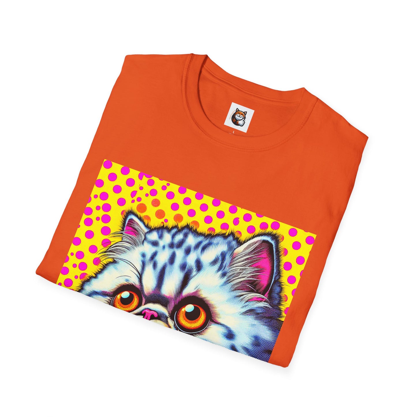 Selkirk Rex Cat T-Shirt comic book cutie
