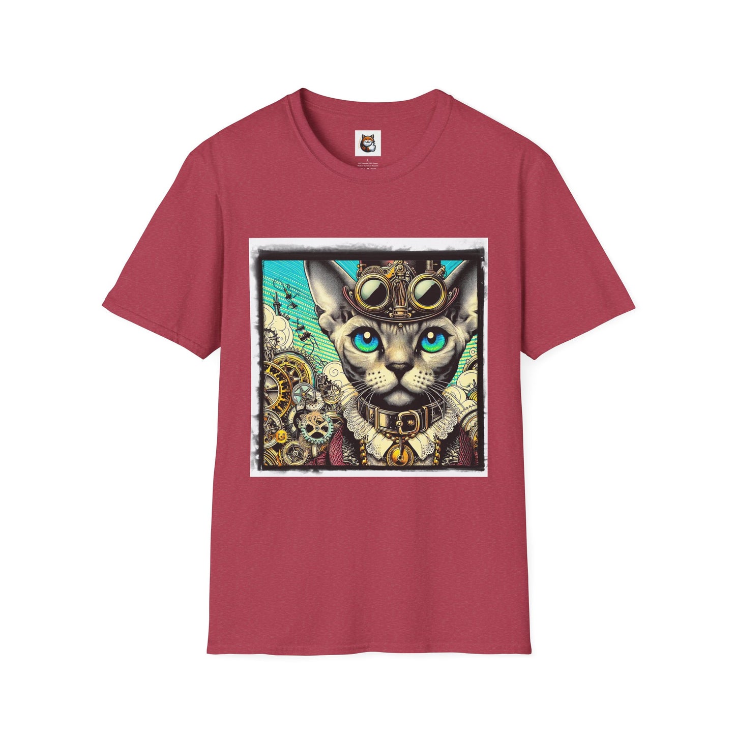 Devon Rex Cat Unisex Softstyle T-Shirt