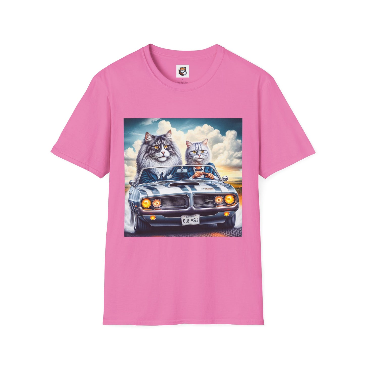 Wacky Norwegian Forest Cat Unisex Softstyle T-Shirt