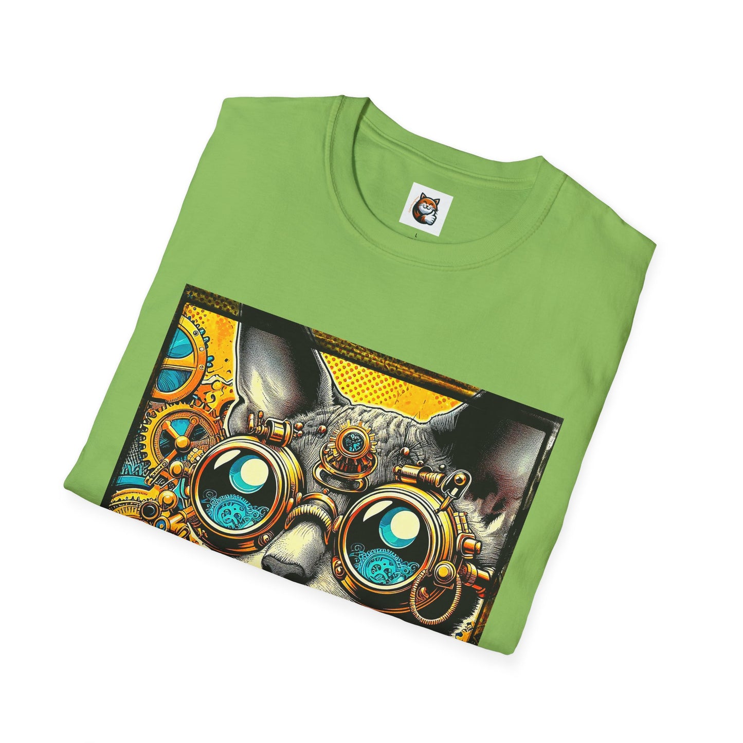 Cornish Rex Cat steam punk  T-Shirt