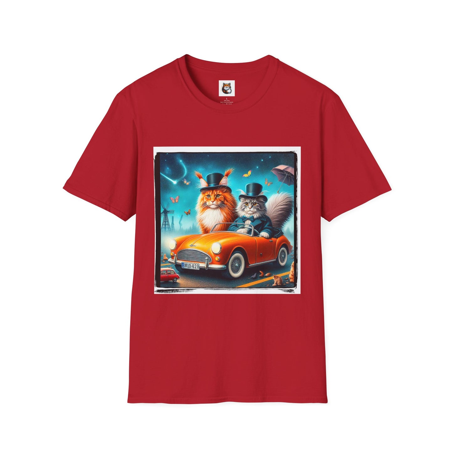Wacky Maine Coon Unisex Softstyle T-Shirt
