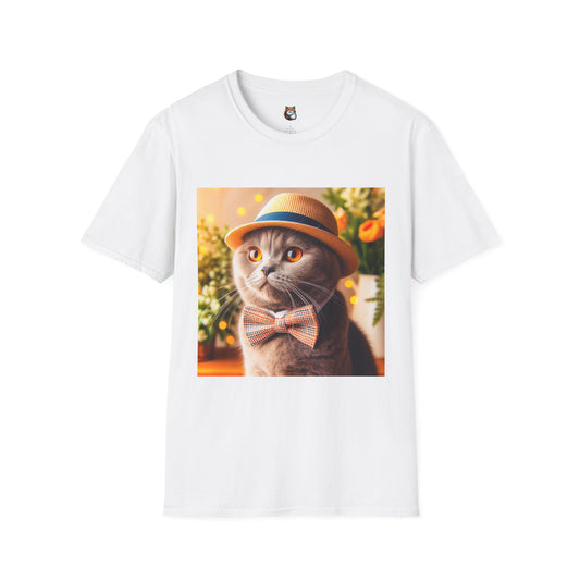 Scottish Fold Cat top hat T-Shirt