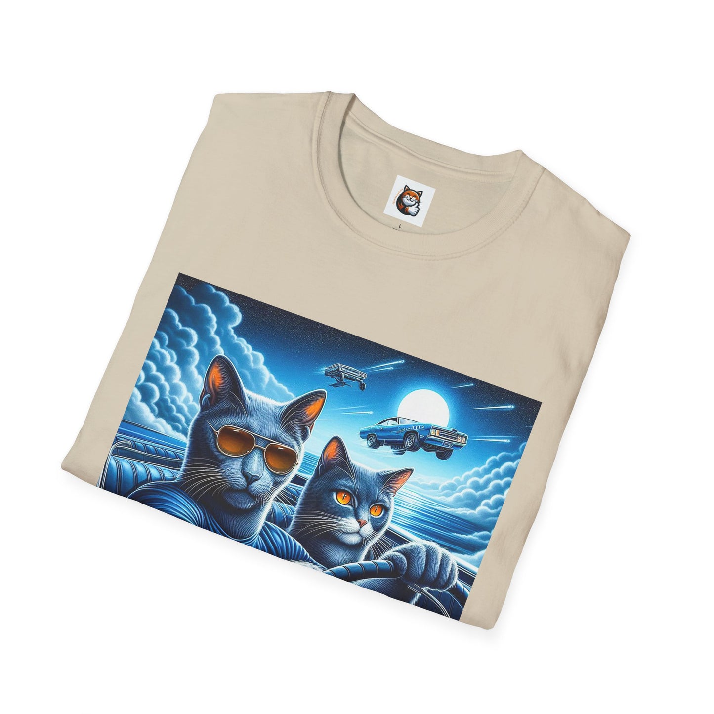 Russian Blue Cat pretty night T-Shirt