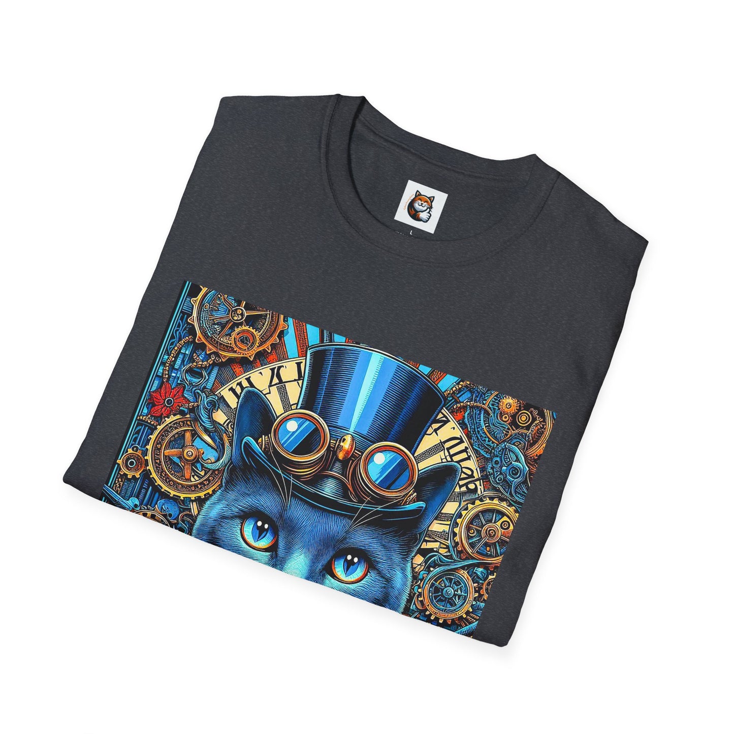 Russian Blue Cat Unisex Softstyle T-Shirt