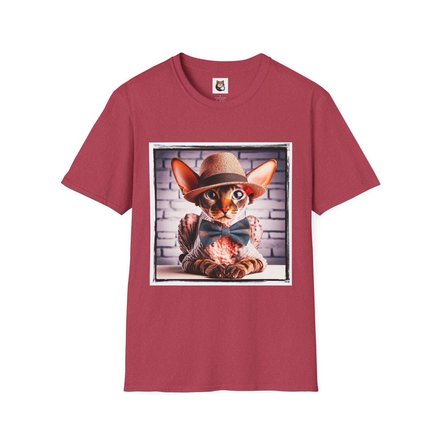 Cornish Rex Cat bow tie and hat T-Shirt