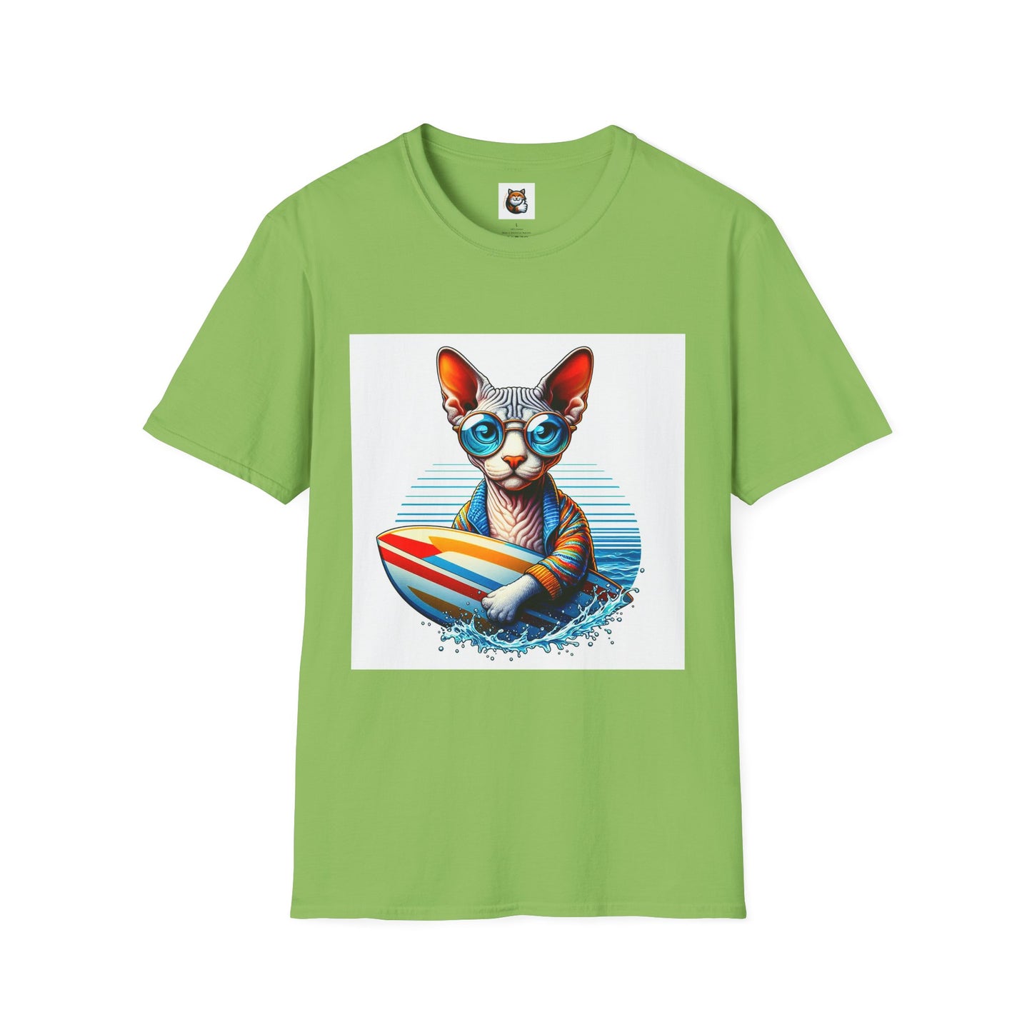 Devon Rex Cat Unisex Softstyle T-Shirt