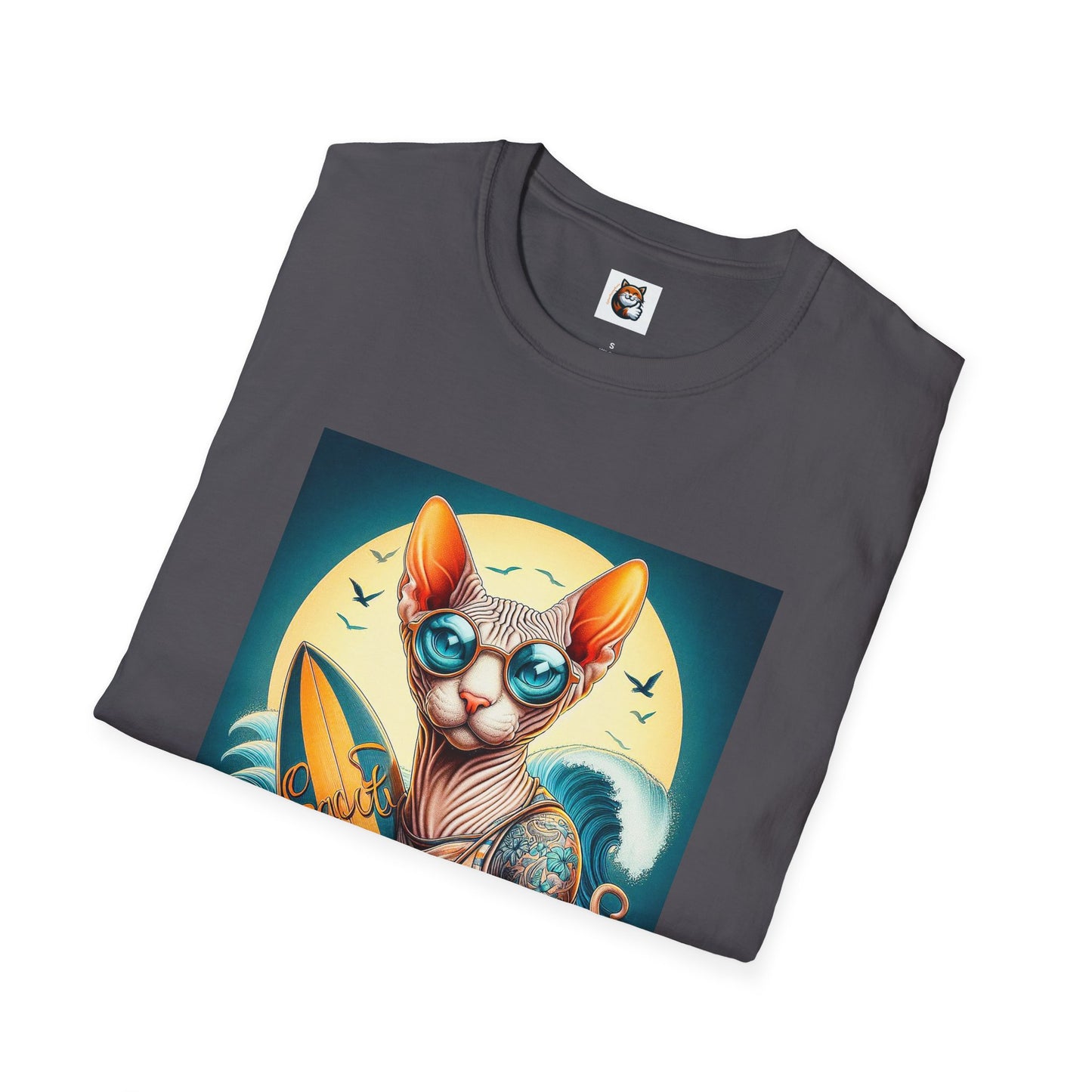 Sphynx Cat surfer