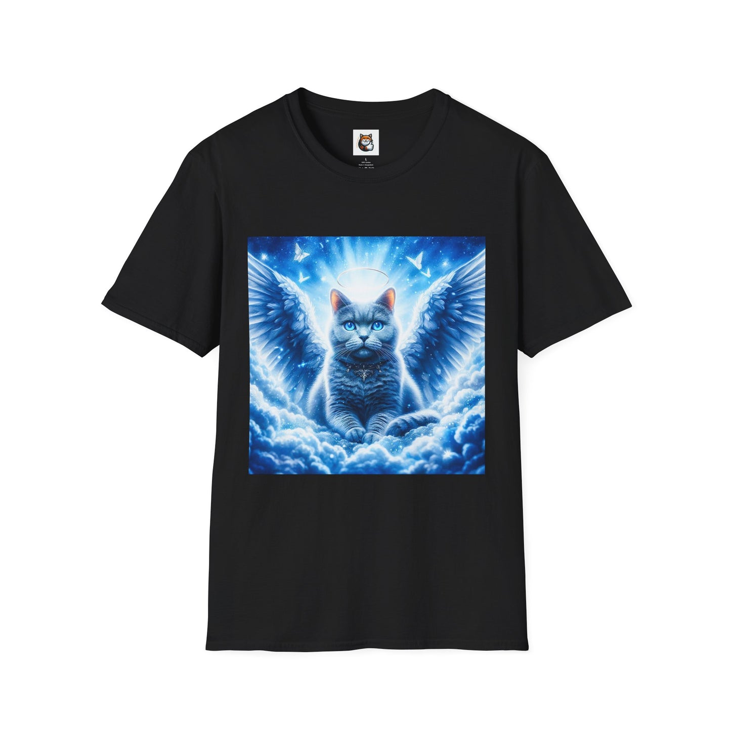 Russian Blue Cat Unisex Softstyle T-Shirt