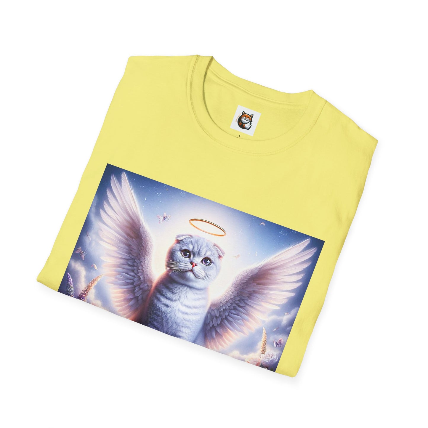 Scottish Fold Cat heavenly Angel T-Shirt
