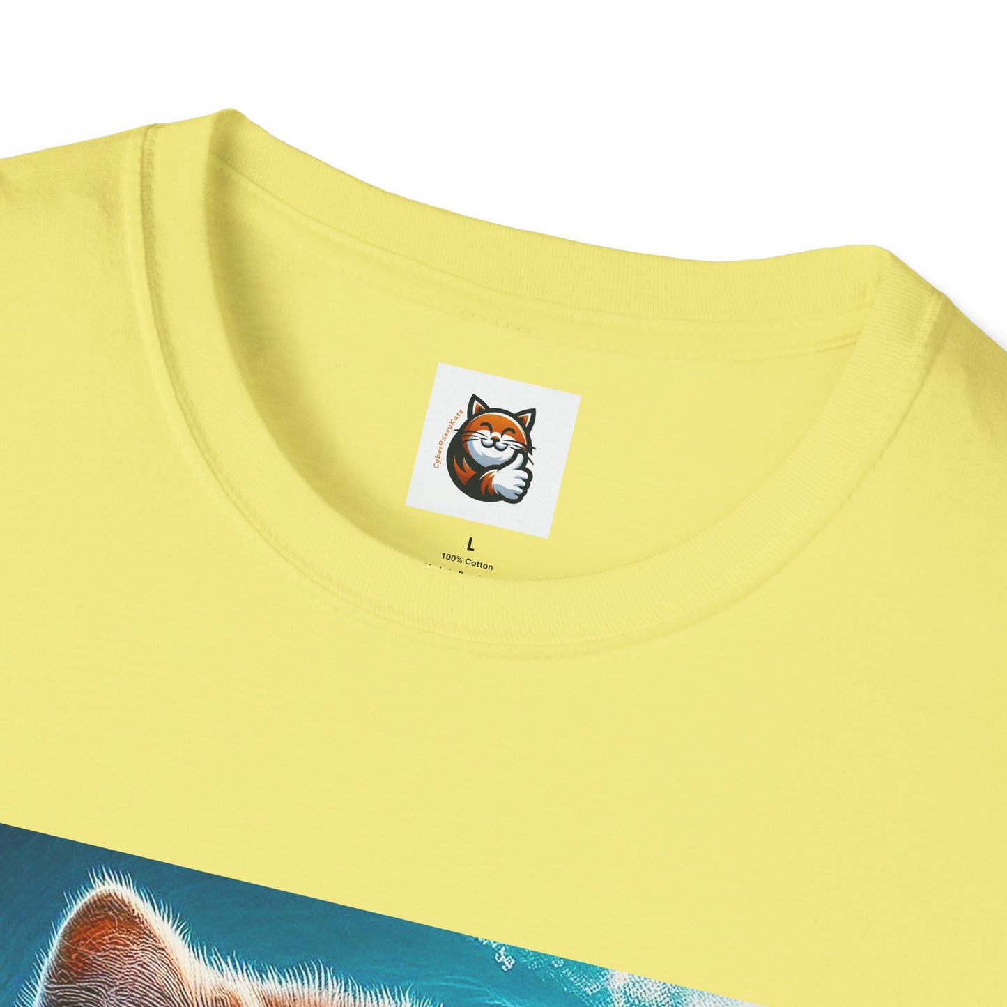 Selkirk Rex Cat T-Shirt old guy surfer