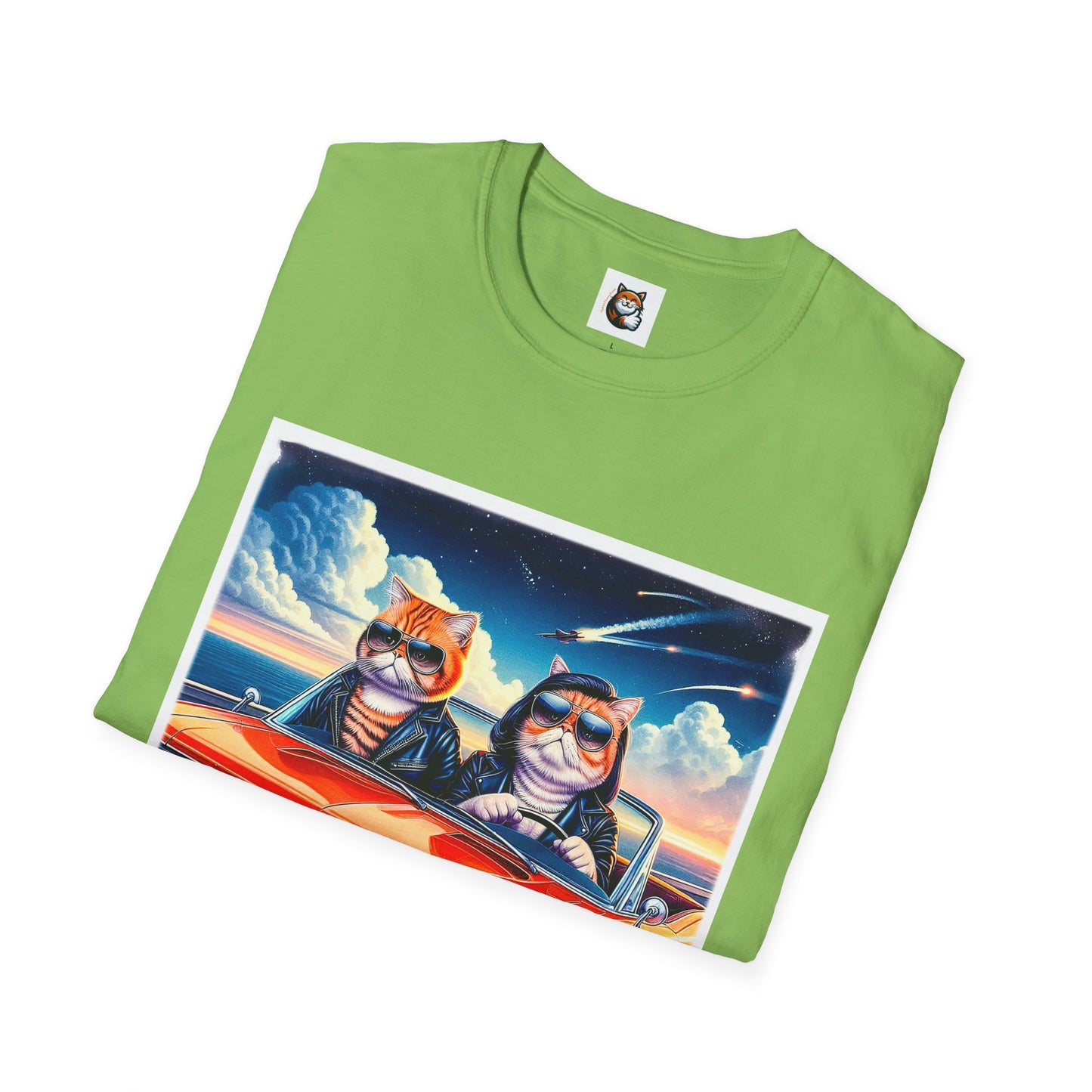Wacky Exotic Shorthair Cat Unisex Softstyle T-Shirt