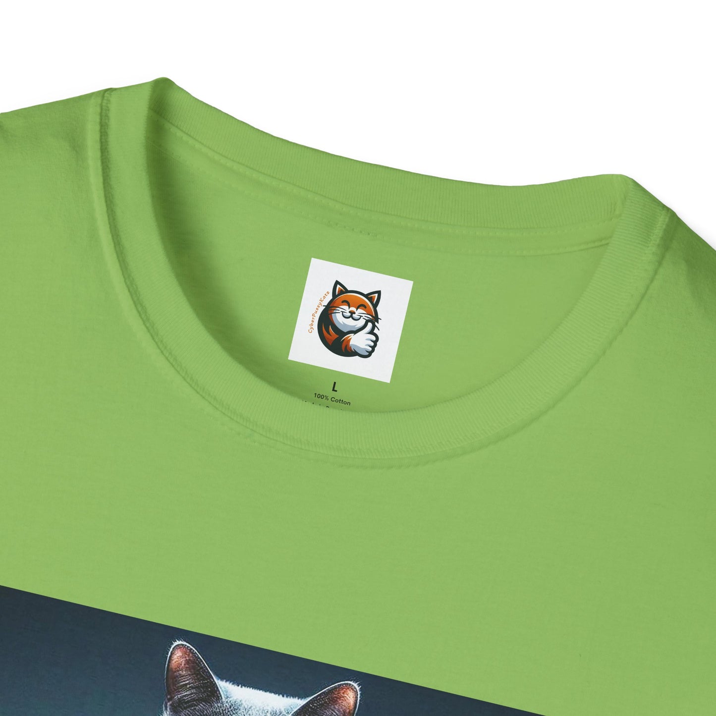 Russian Blue Cat Unisex Softstyle T-Shirt