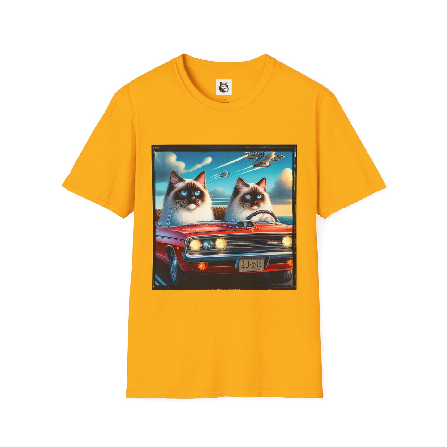 Wacky Birman night driving Softstyle T-Shirt
