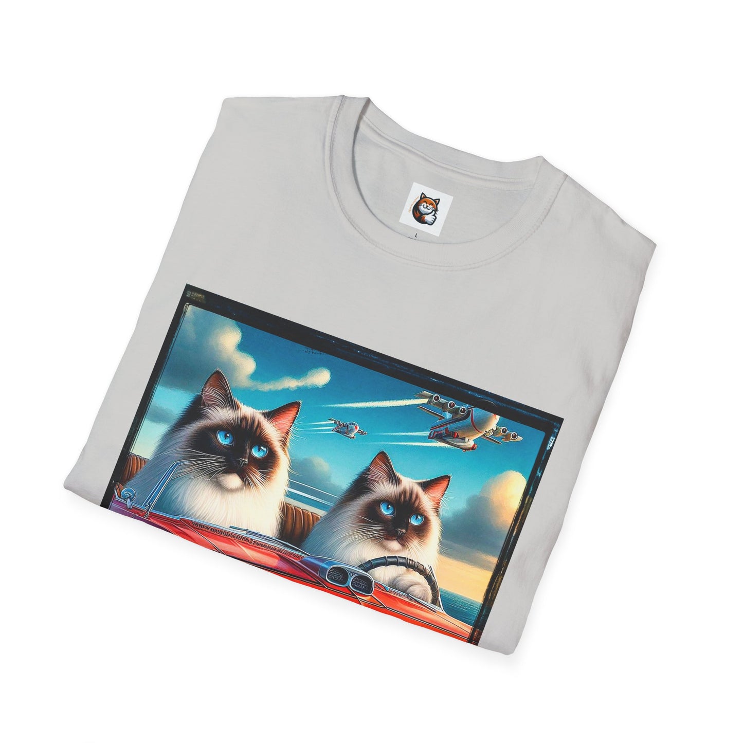Wacky Birman night driving Softstyle T-Shirt