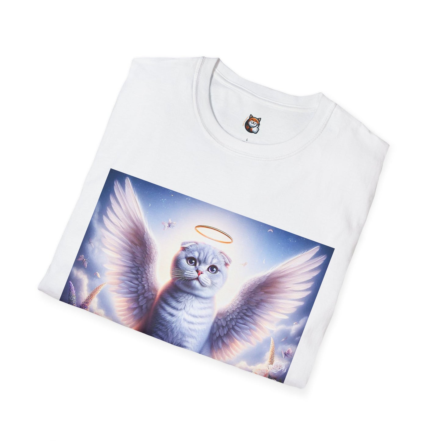 Scottish Fold Cat heavenly Angel T-Shirt