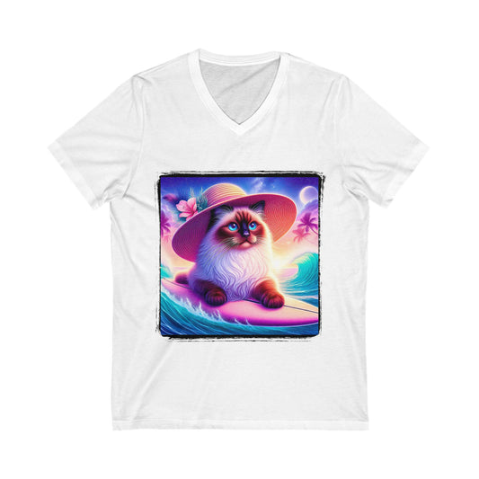 Birman Unisex Jersey Short Sleeve V-Neck Tee