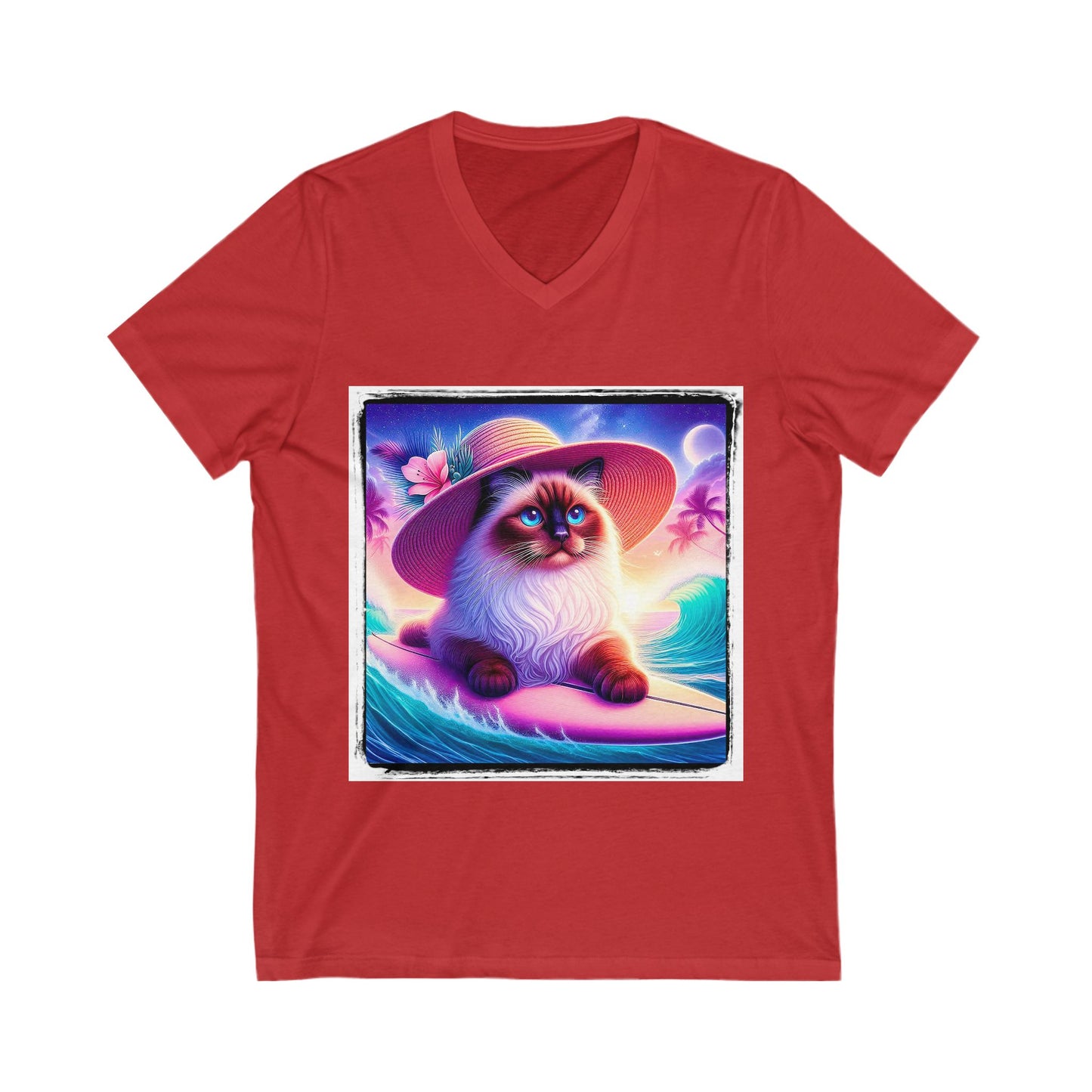 Birman Unisex Jersey Short Sleeve V-Neck Tee