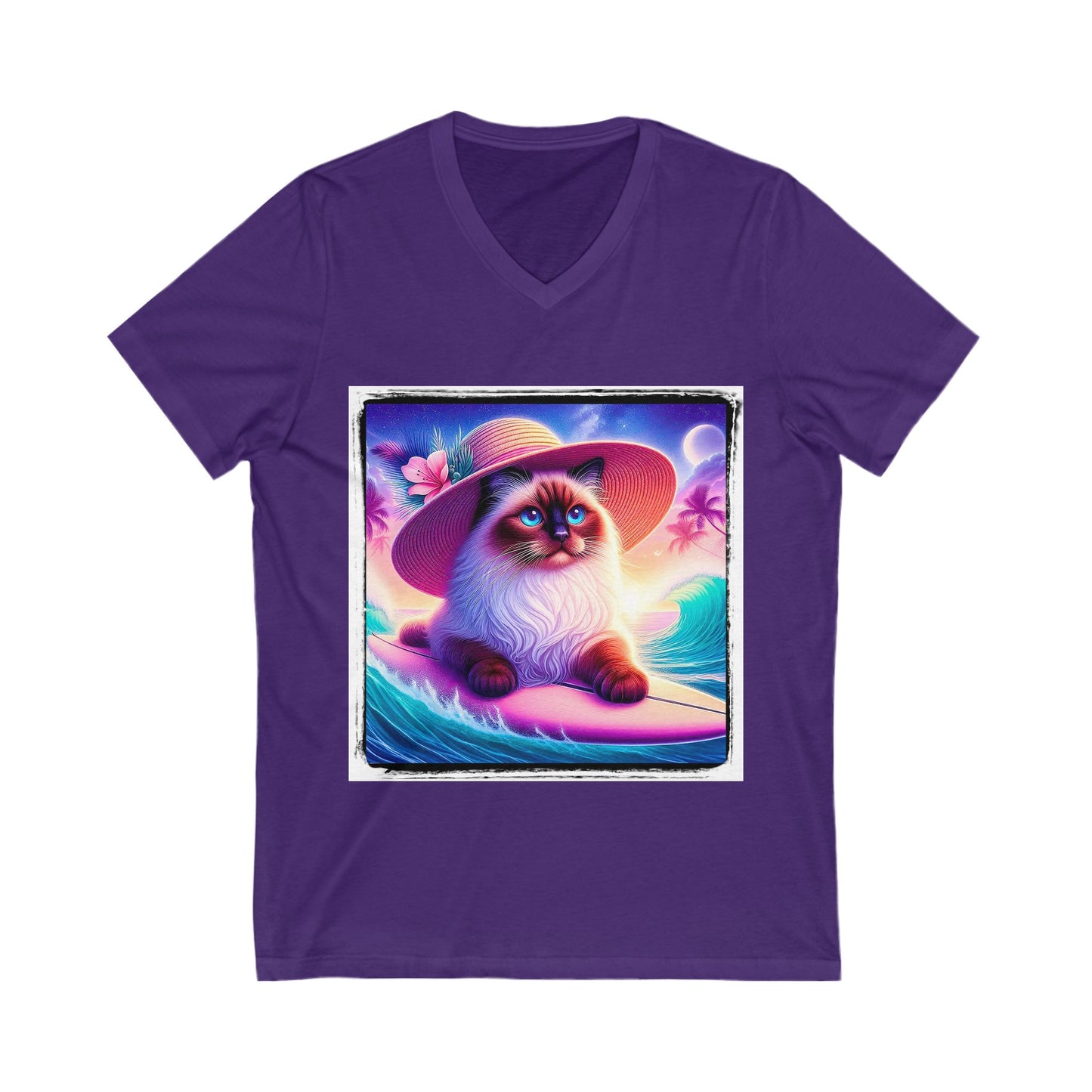 Birman Unisex Jersey Short Sleeve V-Neck Tee
