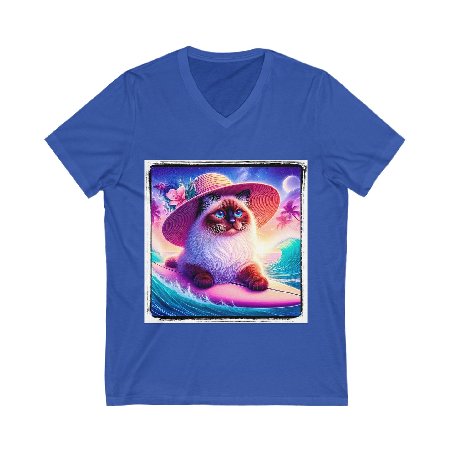 Birman Unisex Jersey Short Sleeve V-Neck Tee