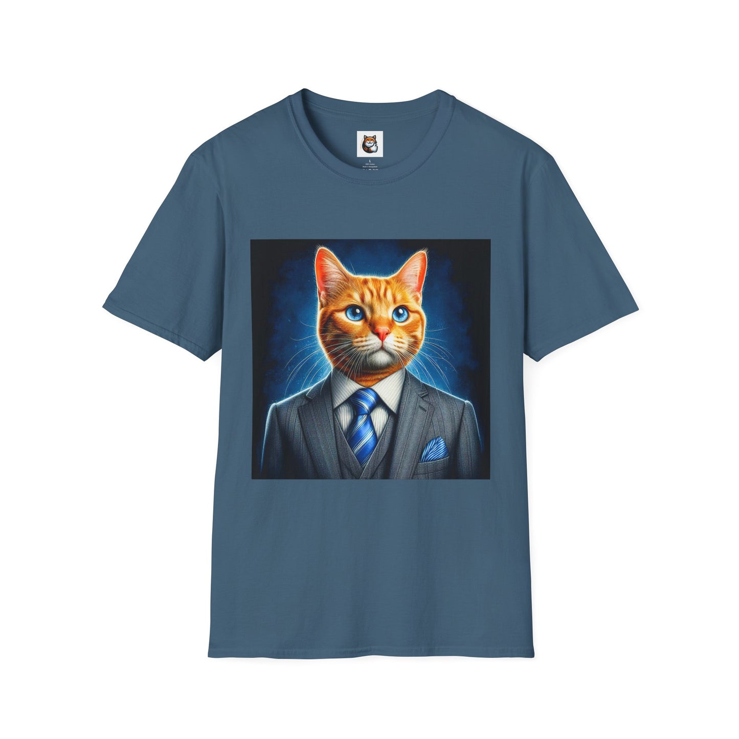 Domestic Cat Unisex suit and tie T-Shirt
