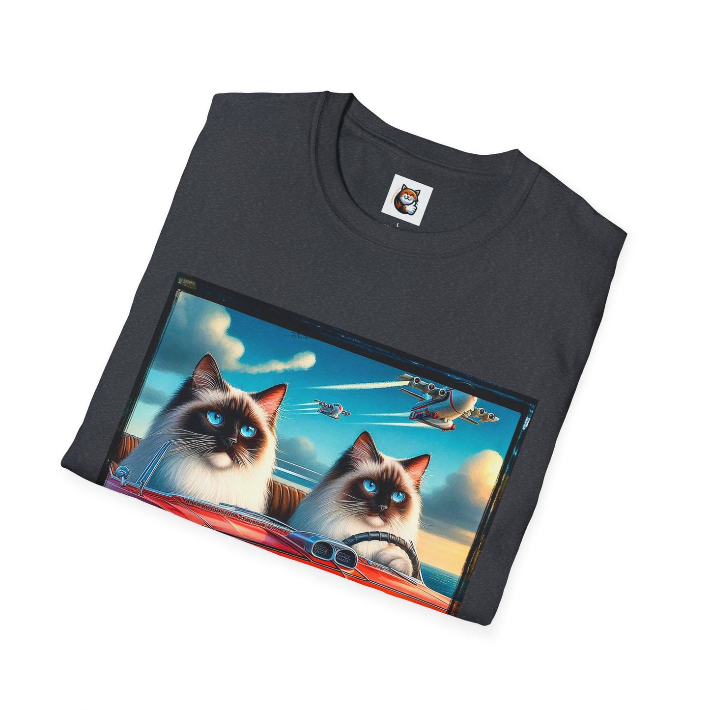 Wacky Birman night driving Softstyle T-Shirt