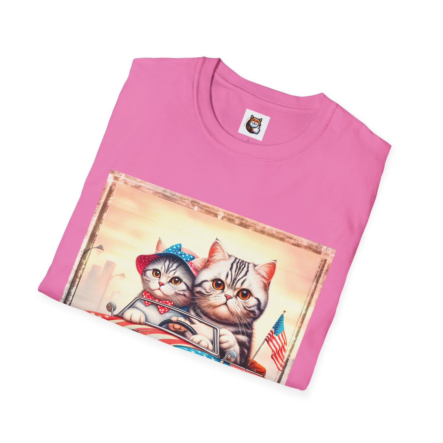 Wacky American Shorthair Unisex Softstyle T-Shirt
