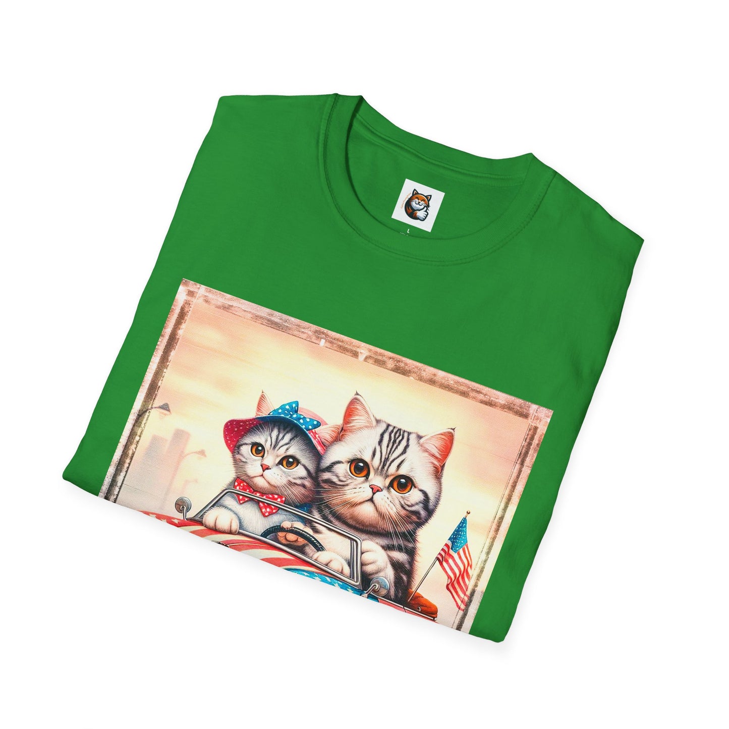 Wacky American Shorthair Unisex Softstyle T-Shirt