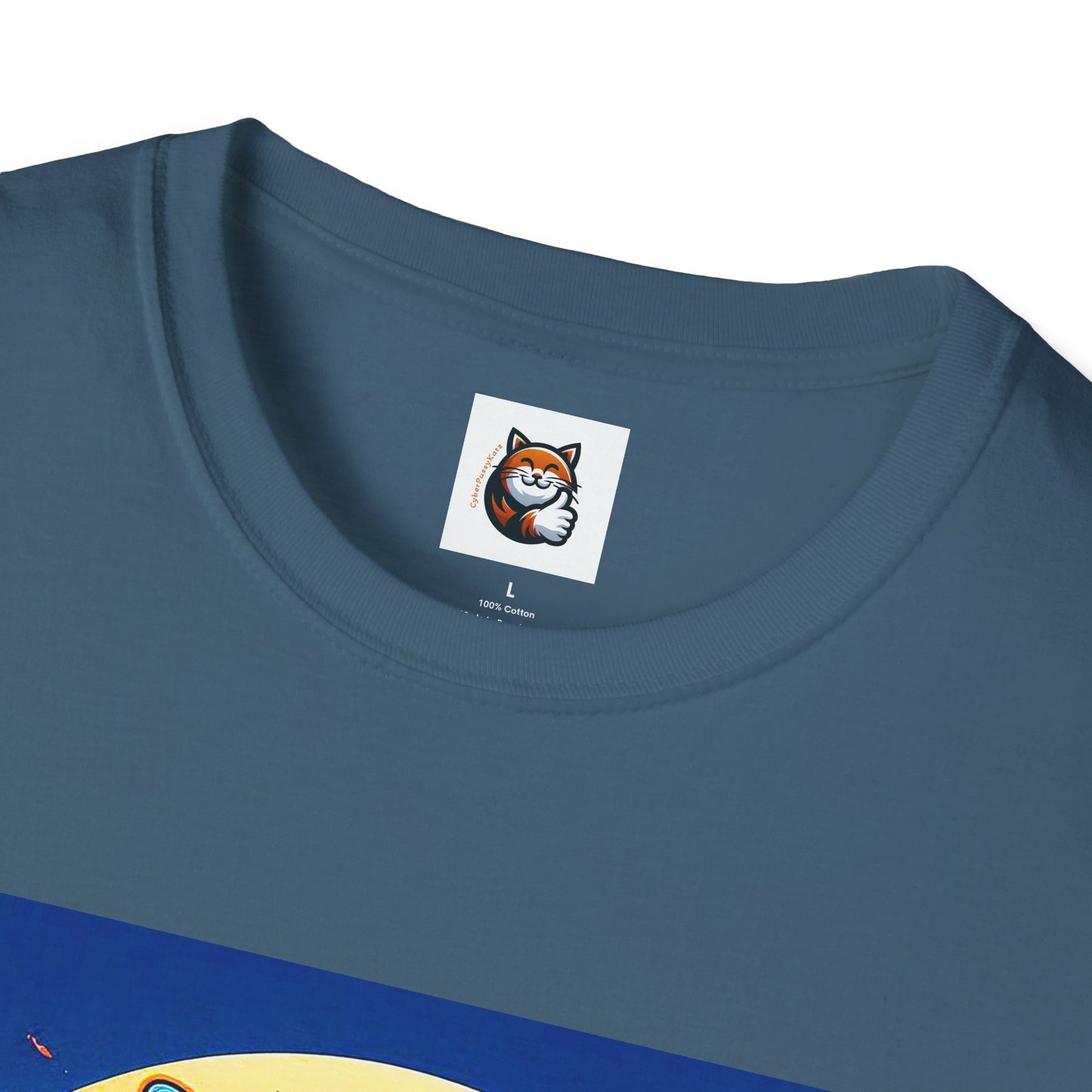 Russian Blue Cat Unisex Softstyle T-Shirt
