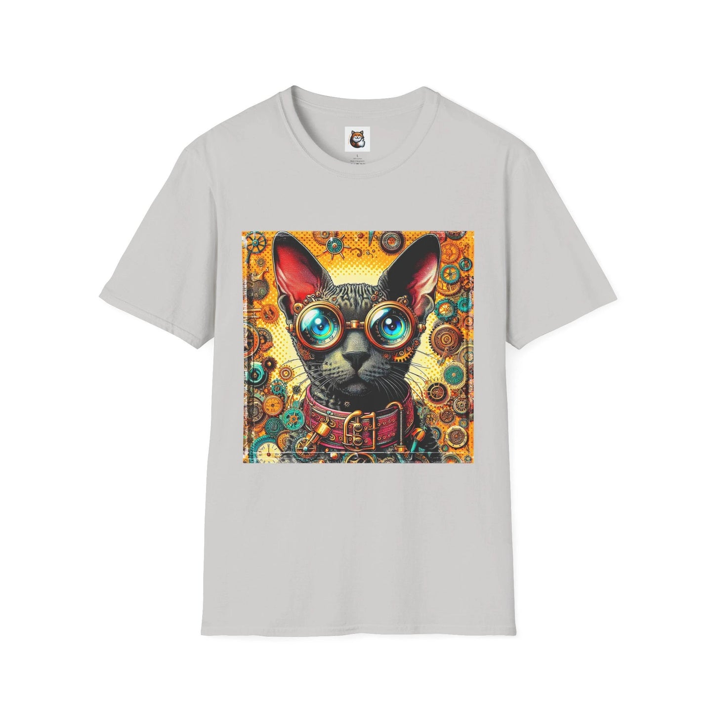 Cornish Rex Cat steam punk T-Shirt by Printify