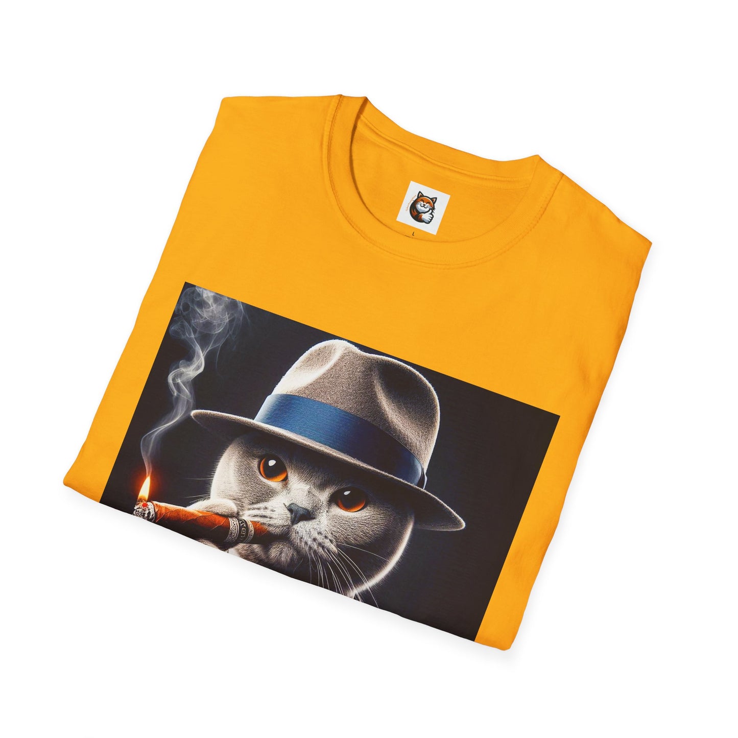 Russian Blue Cat  smoking and cigars T-Shirt