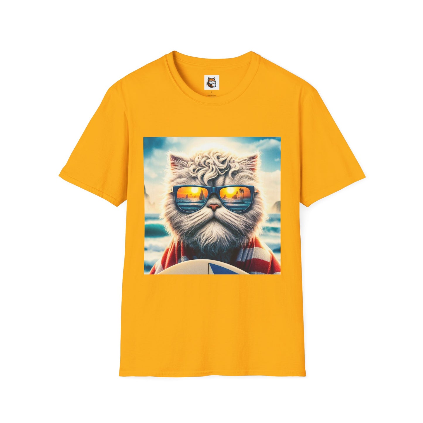 Selkirk Rex Cat T-Shirt  beach day