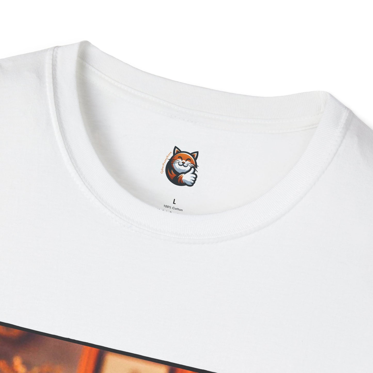Devon Rex bow and tie Unisex Softstyle T-Shirt