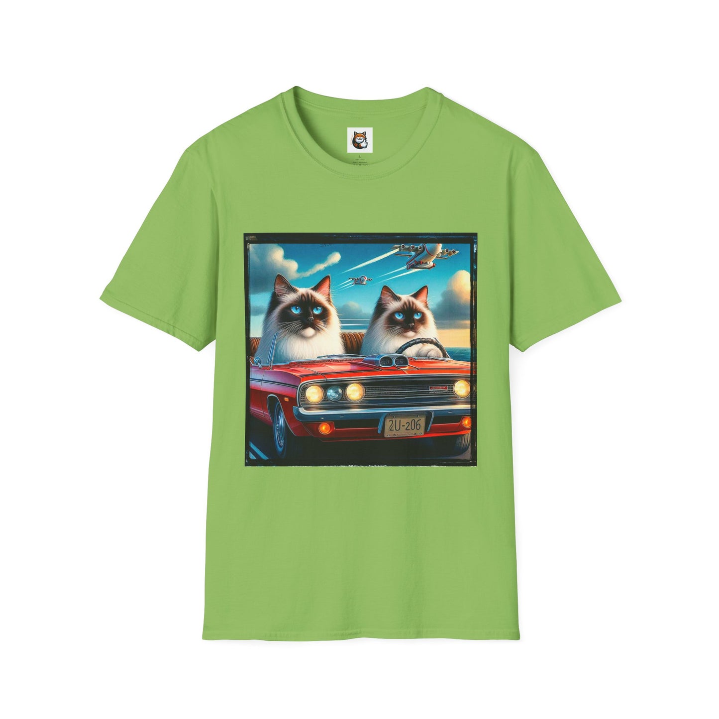 Wacky Birman night driving Softstyle T-Shirt