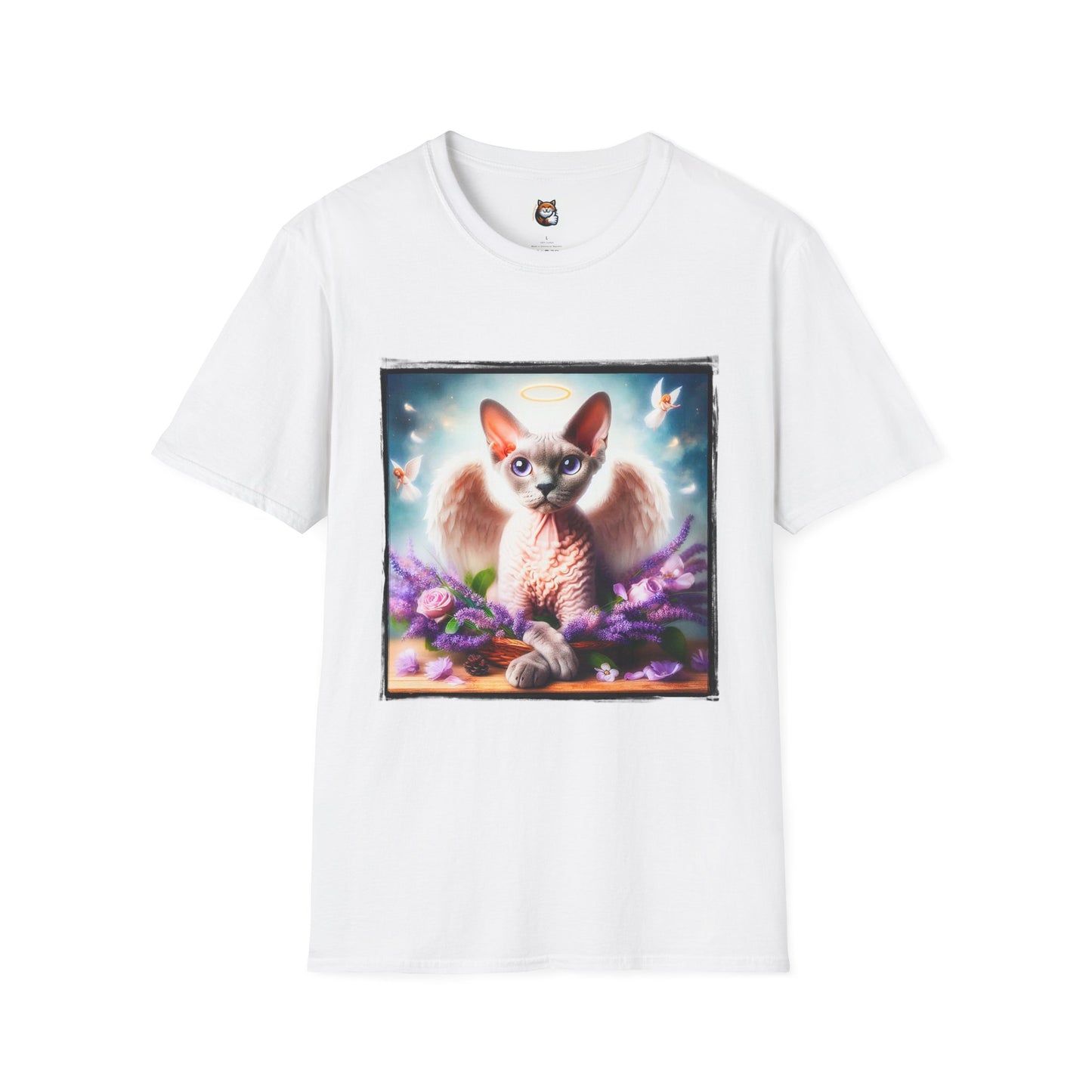 Devon Rex Cat Unisex Softstyle T-Shirt