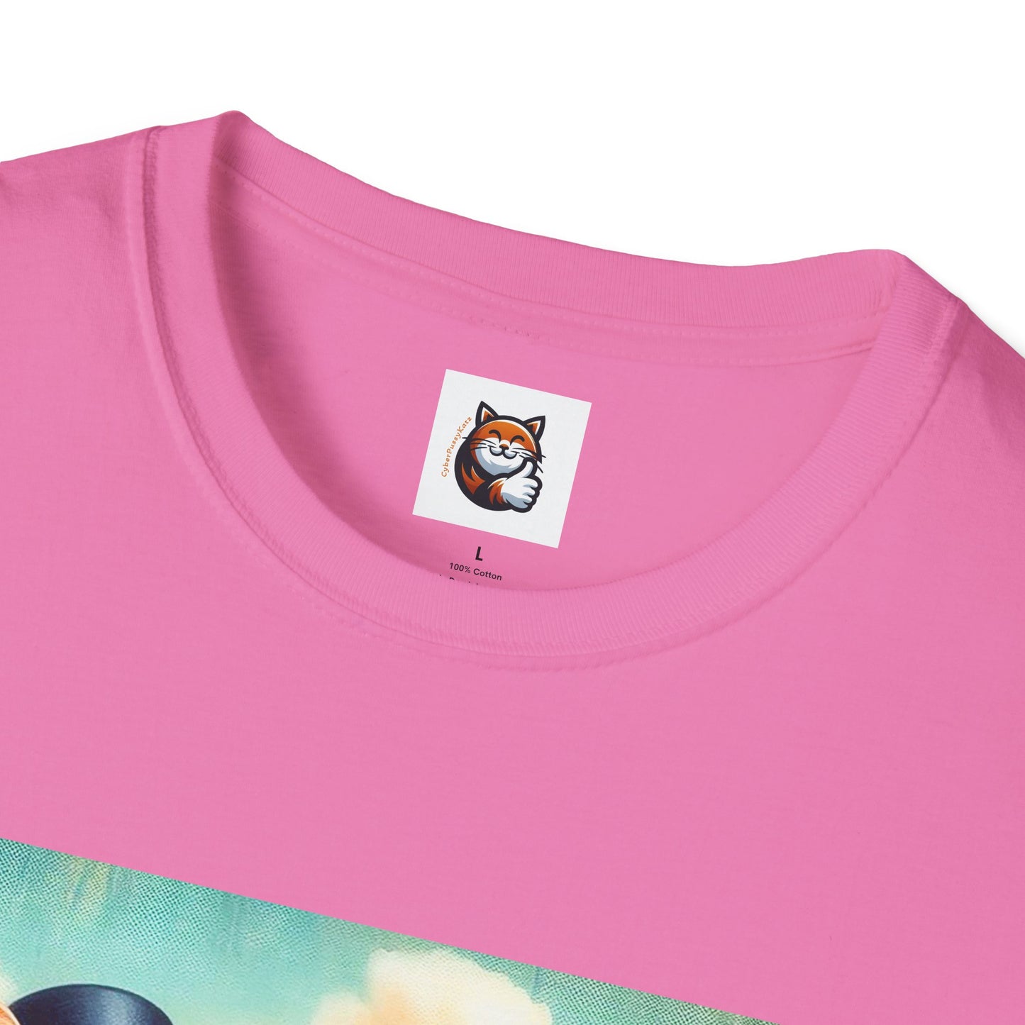 Wacky Domestic Cat Unisex Softstyle T-Shirt