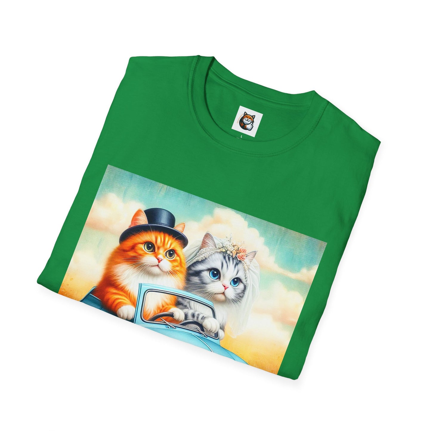 Wacky Domestic Cat Unisex Softstyle T-Shirt