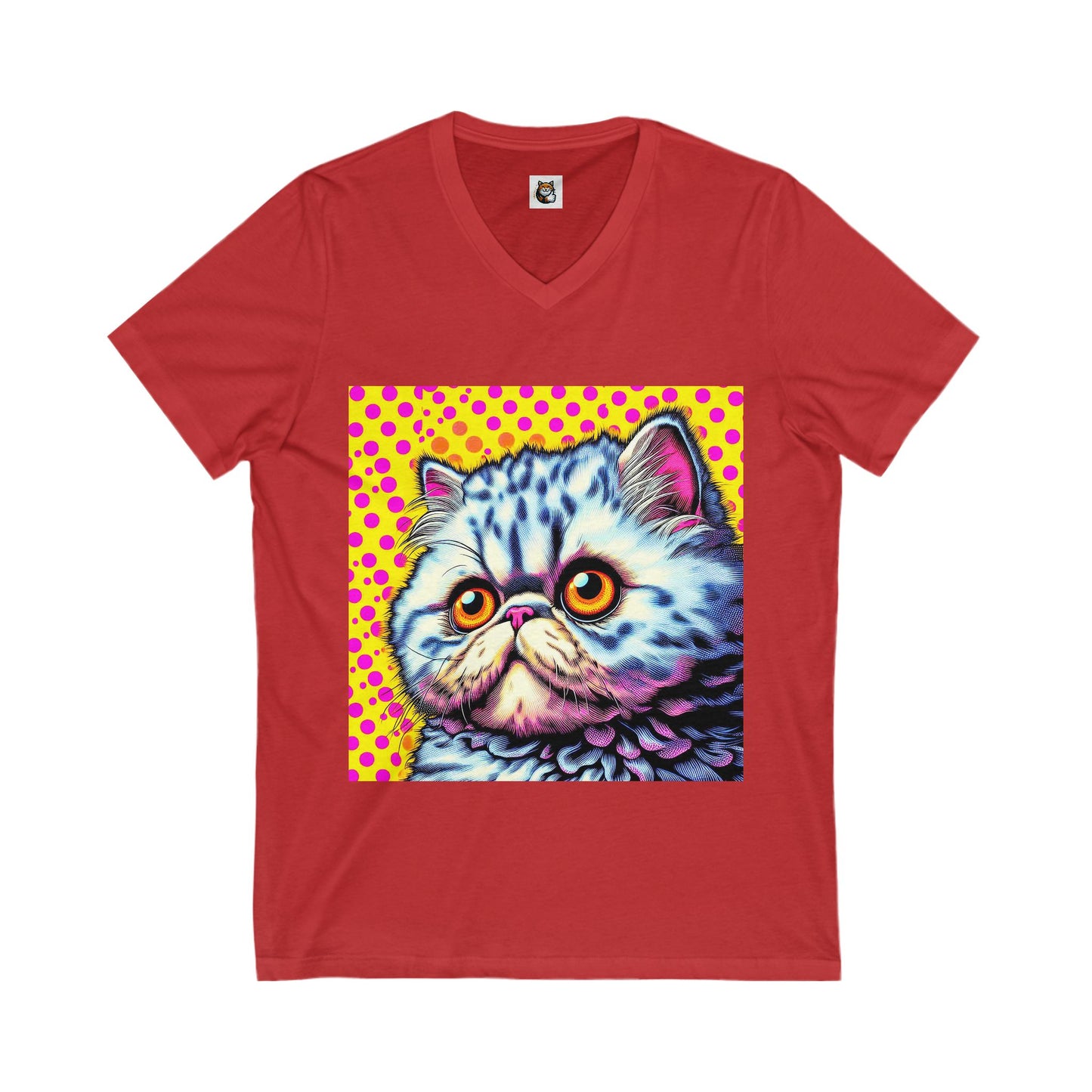- Selkirk Rex  V-Neck comic book cutie