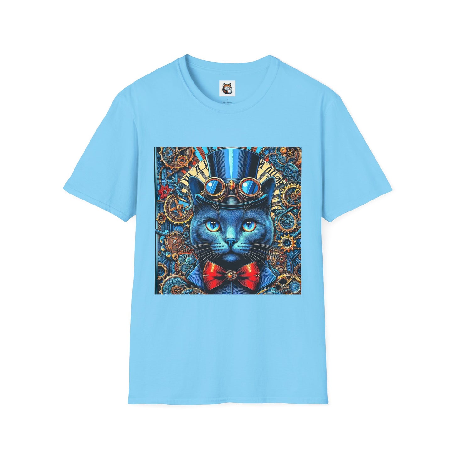 Russian Blue Cat Unisex Softstyle T-Shirt