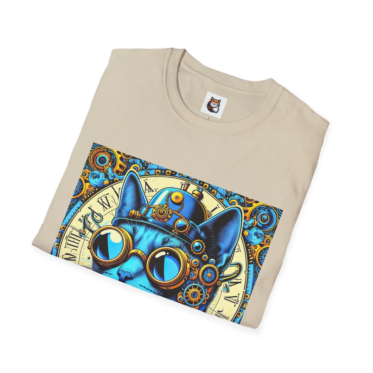 Russian Blue Cat steam punk T-Shirt