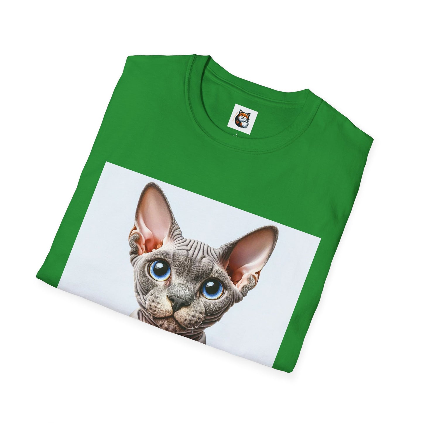 Devon Rex Cat business man Softstyle T-Shirt