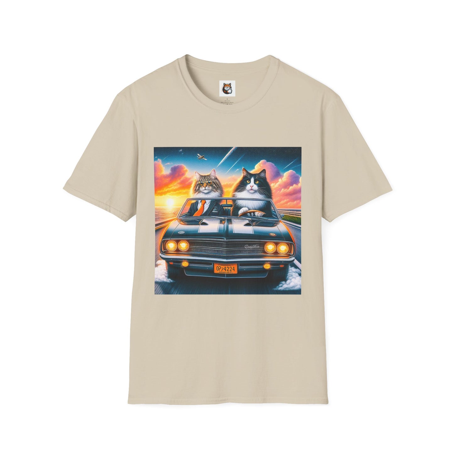 Wacky Norwegian Forest Cat Unisex Softstyle T-Shirt
